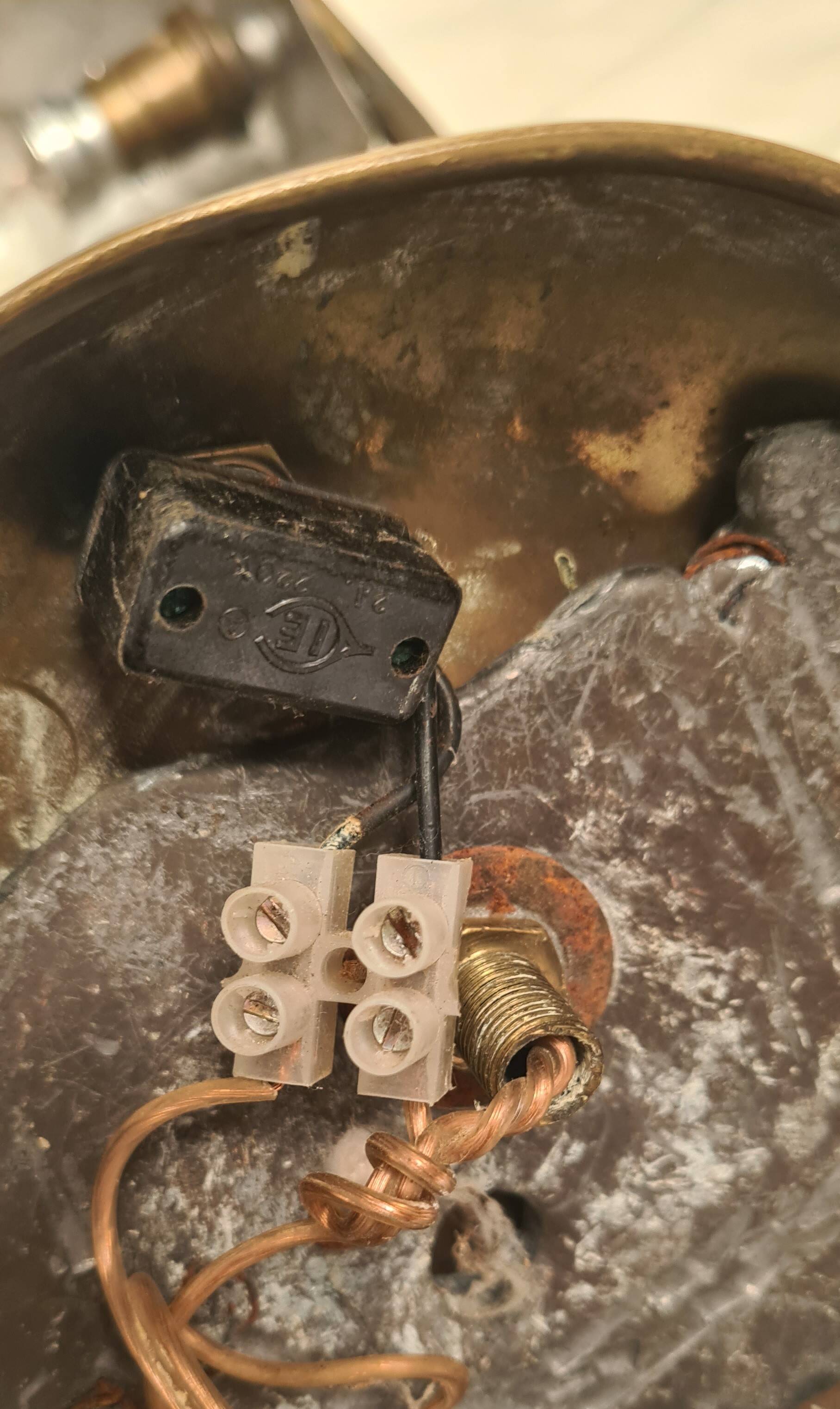 original 1920s articulated brass desk lamp 33x20