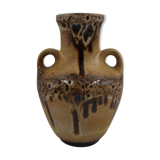 Ceramic vase Fat Lava 2 vintage handles