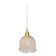 Vintage frosted glass tulip pendant light