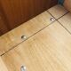 Teak storage unit with metal legs Circa 70's