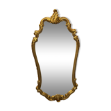 Wooden mirror with moldings