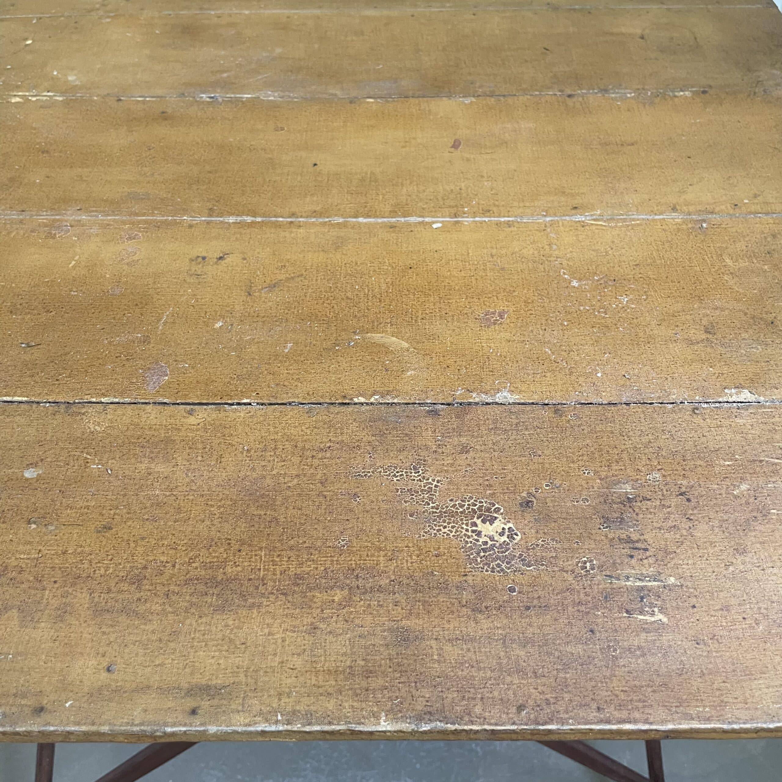 Authentic French outdoor terrace set, 5 chairs and table