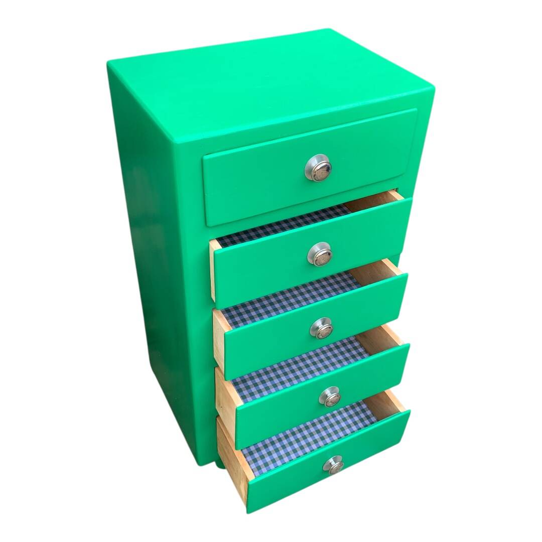 Chiffonnier art déco vert