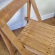 Chaise pliante vintage en chêne,  années 60