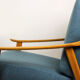 Mid-Century Scandinavian Blue & Turquoise Armchairs, 1960s, Set of 2
