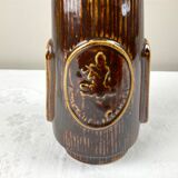 Small vintage ethnic face vase