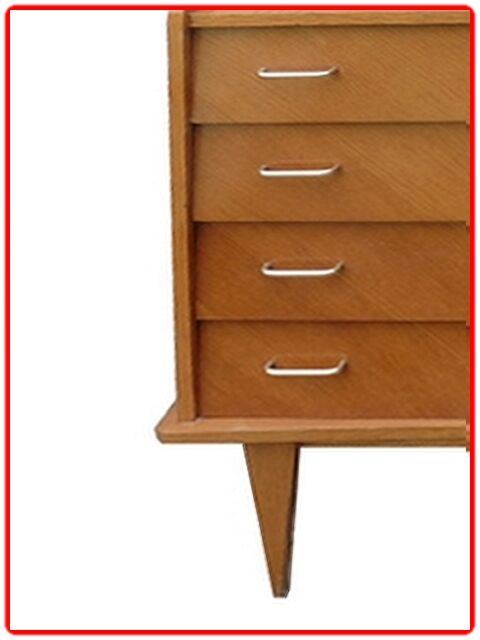 Commode vintage pieds fuselés 1970