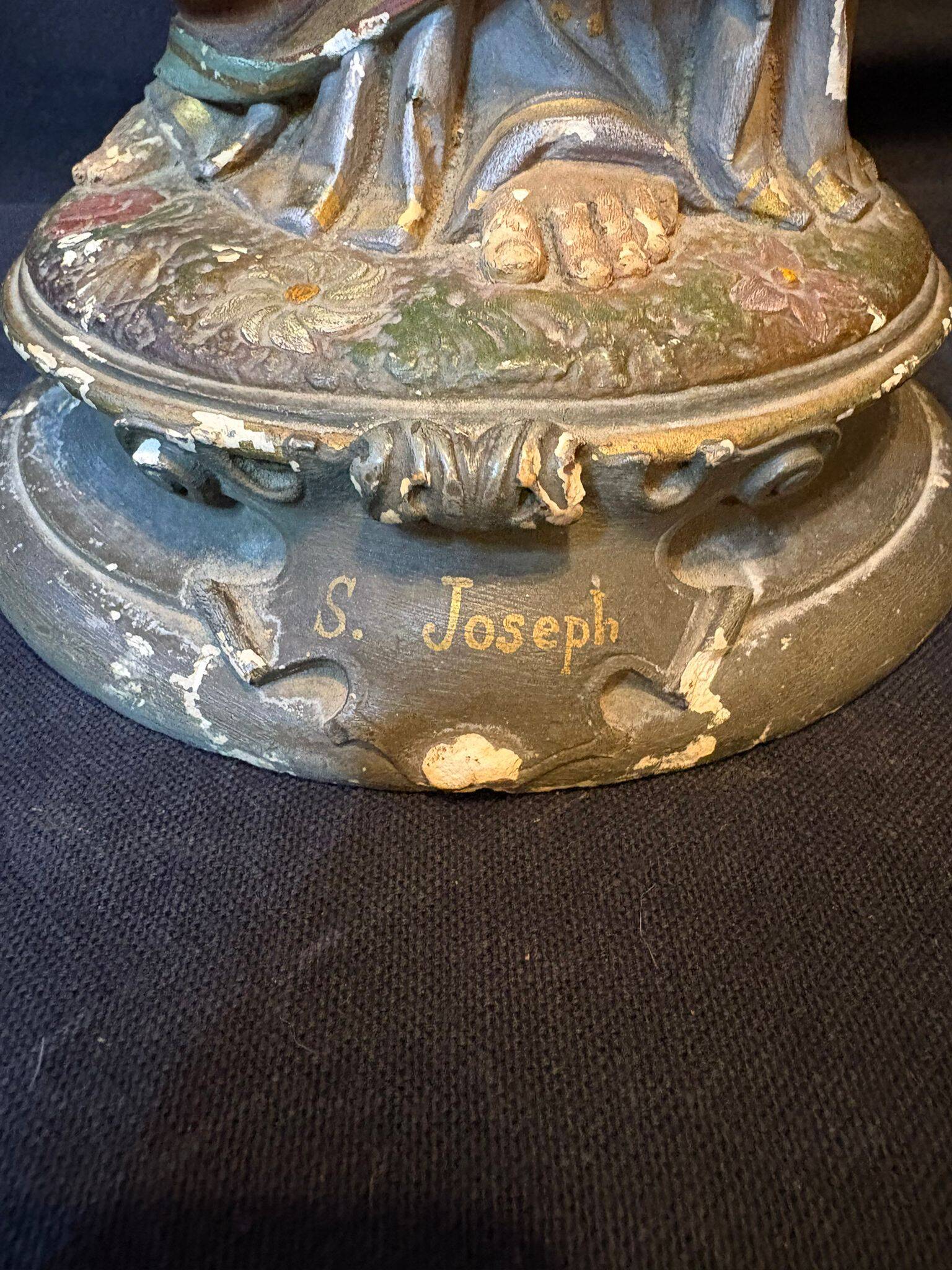 Plaster statue of Saint Joseph