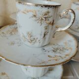 6 fine porcelain coffee cups