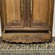 Armoire de mariage Normande sculptée en chêne clair du 19ème siècle