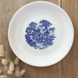 Blue & white mismatched dessert plates