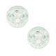 Mid-century modern white iron glass flush mount or ceiling light from limburg, germany, 1960s