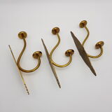 Lot of 3 golden brass crochet pads