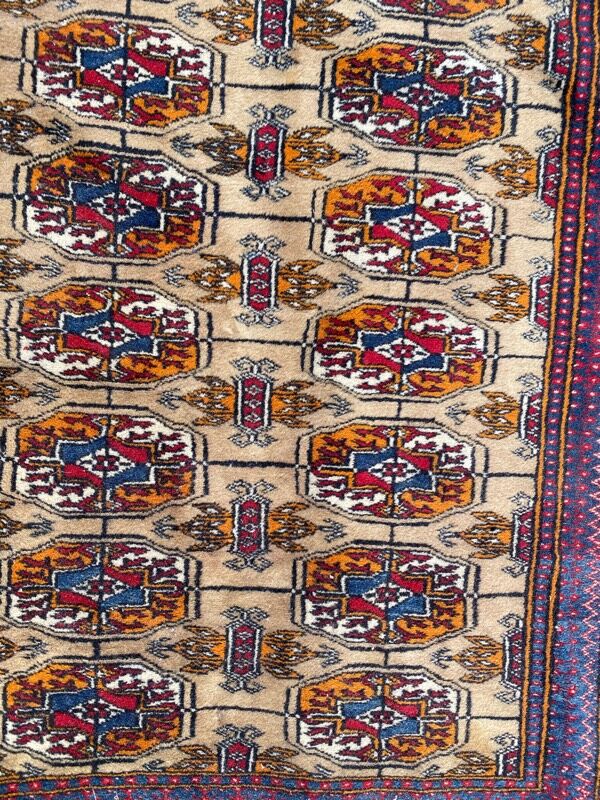 Tapis vintage Turkmen boukhara 98x162 cm