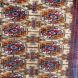 Tapis vintage Turkmen boukhara 98x162 cm