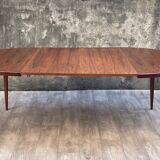 Extendable Scandinavian rosewood table, 1960s