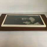Teak photo frame my reflection in the mirror