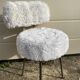Chaise moumoute vintage