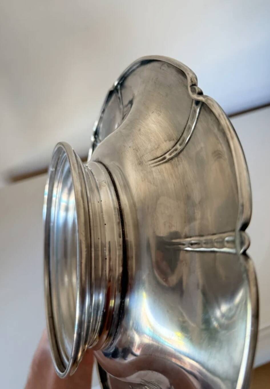 Large footed dish Gallia – Christofle – Silver-plated – Art Deco 1930-1940