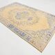 5x8 Pale Orange & Blue Classic Pattern Vintage Rug, 170x253Cm