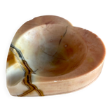 Vintage Onyx Heart Ashtray