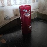 Antique Gien cylinder vase
