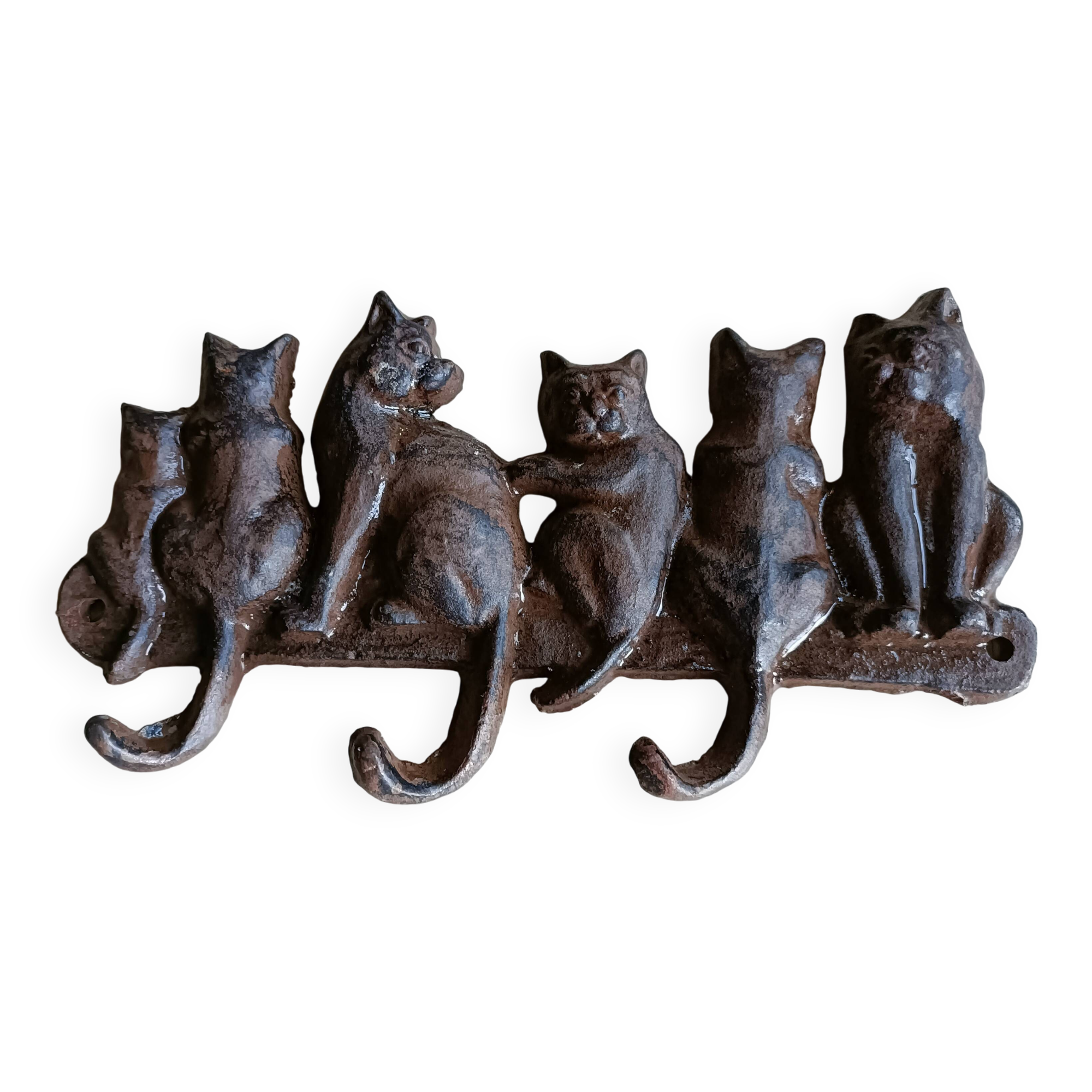 Cat tea towel holder or key ring