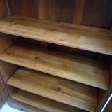 Vintage Dutch oak 2 door bookcase