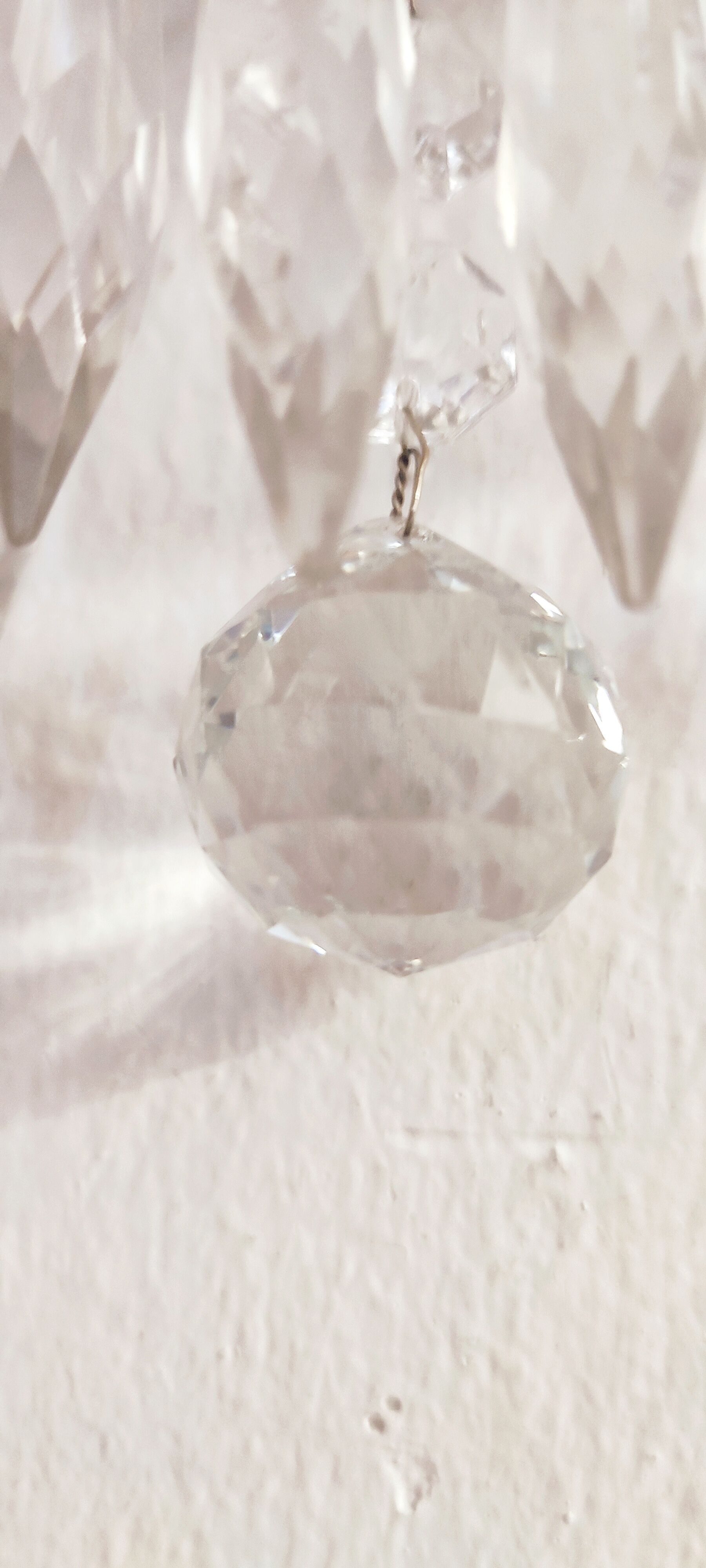 Classic crystal sconces. France, 1950s