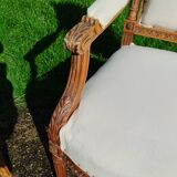 Paire de fauteuils anciens style louis xvi