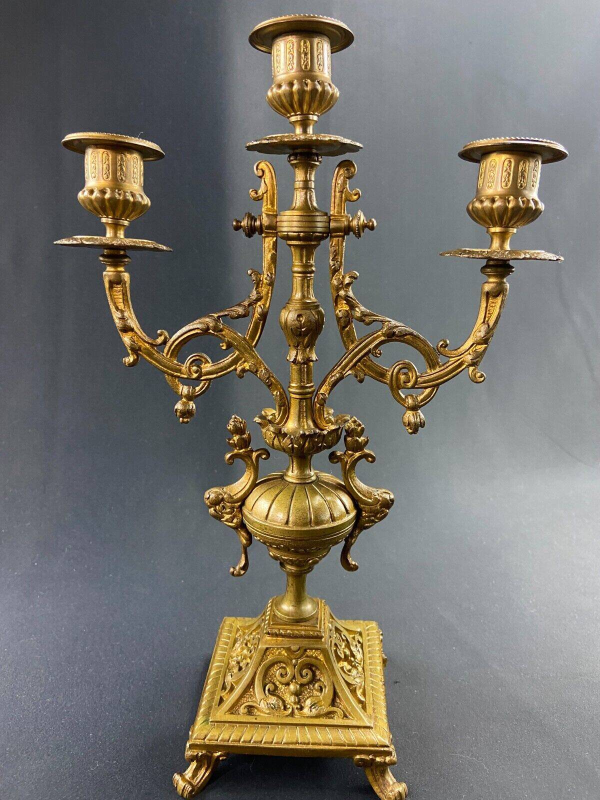 19th century bronze candlestick in Louis XIV style