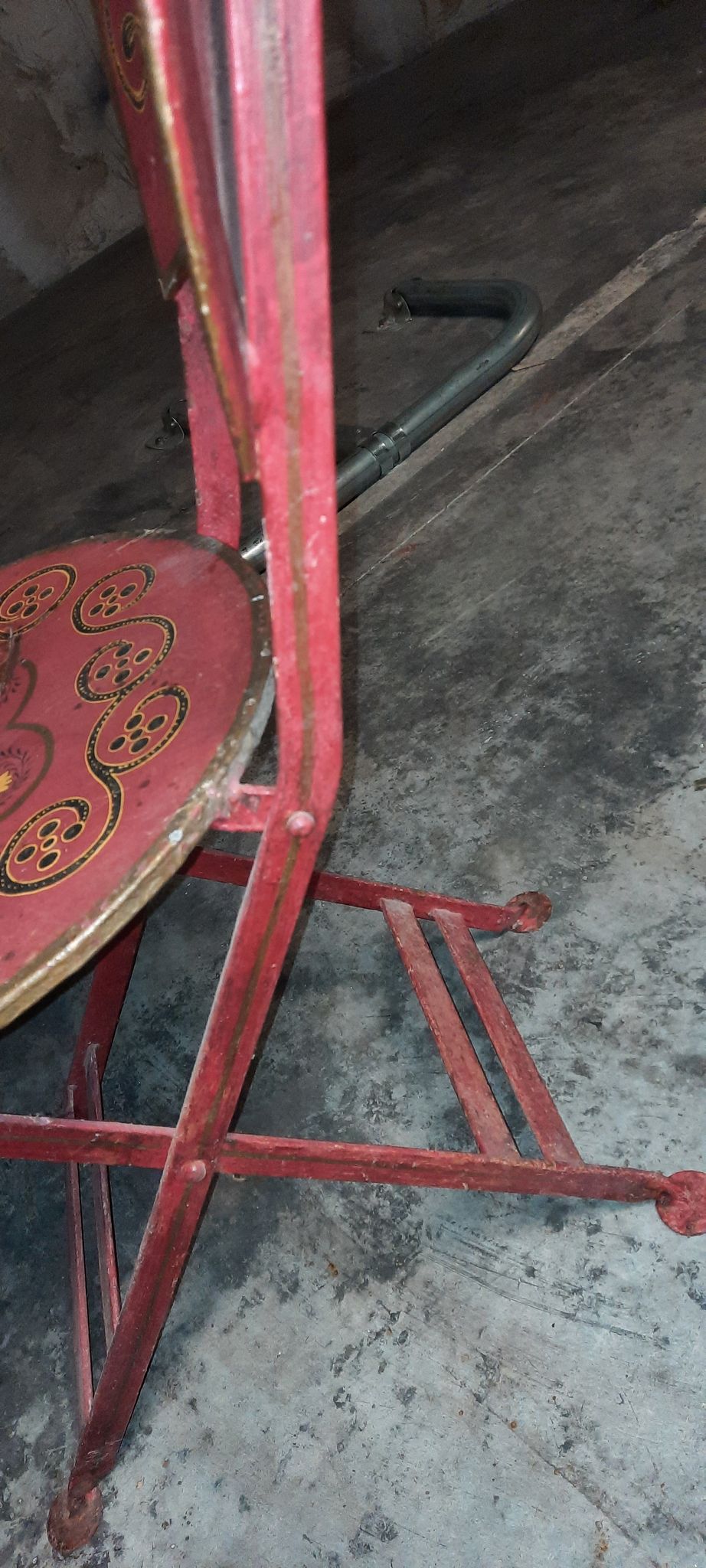 Sheet metal table and chairs