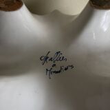 Moustiers Lallier white earthenware floor planter D30cm