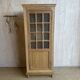 Antique display cabinet in oak and walnut, Louis XVI style.