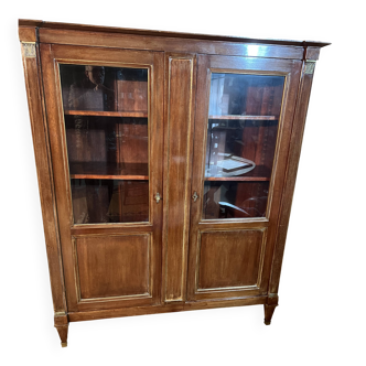 Directoire style library with two mahogany doors