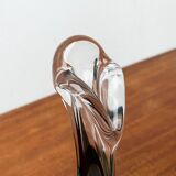 Vintage art glass vase by Max Verboeket for Kristalunie Maastricht, 1970s