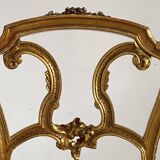 Chaise en bois sculpté et doré Époque Napoléon III