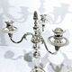 Chrysalia - pair of silvered bronze candelabra / €580