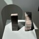Black petrified wood bookend H17 L17 P6