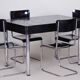 Czech Bauhaus Extendable Dining Table in Oak Veneer, 1930s