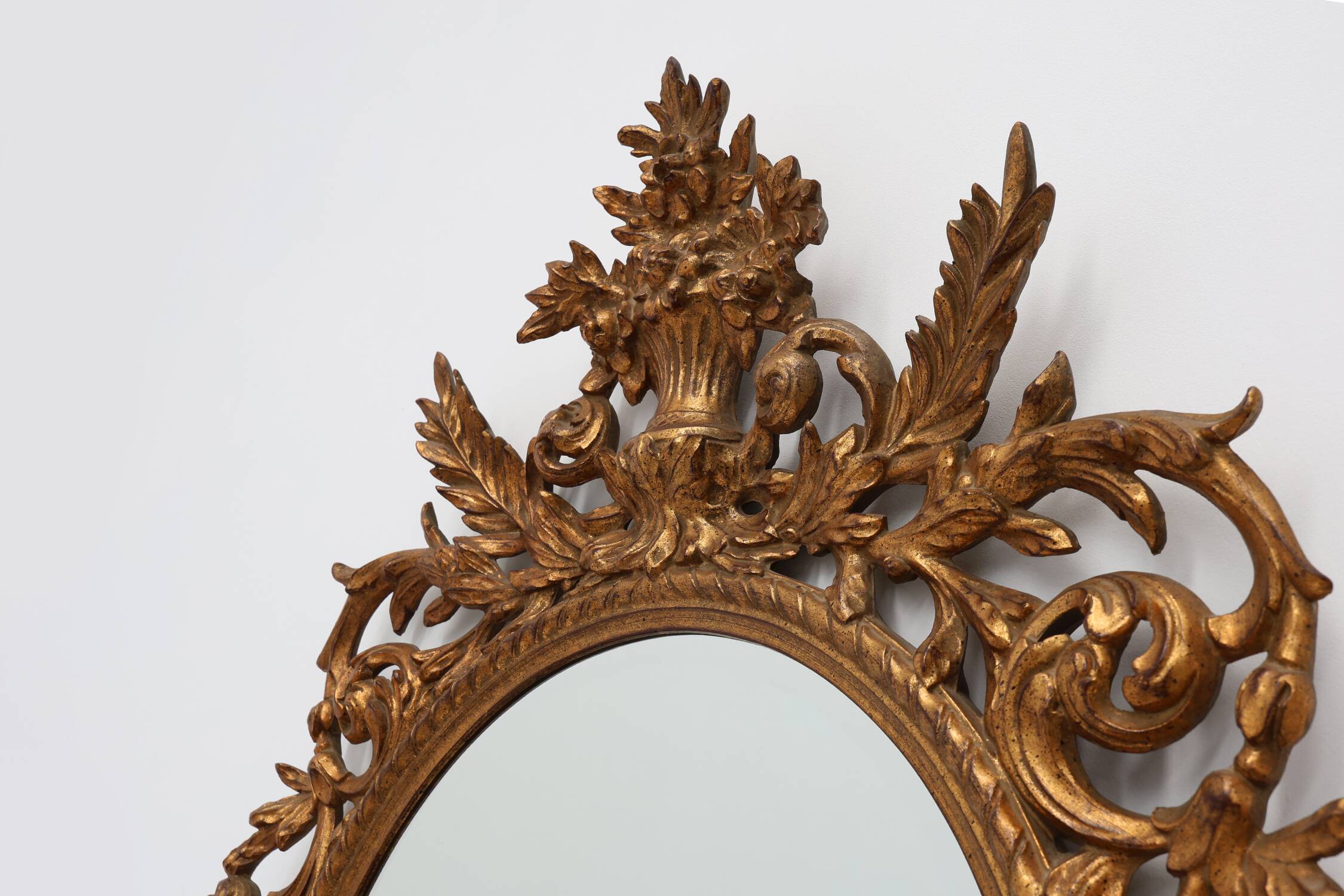 20th Century Large Baroque gilt Mirror by Deknudt, Belgium