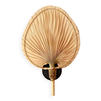 Palm leaf wall sconce