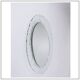 Murano Oval Glass Wall Mirror 1970s