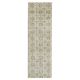 1970s vintage Turkish Oushak handmade wool cotton beige runner rug 85x270