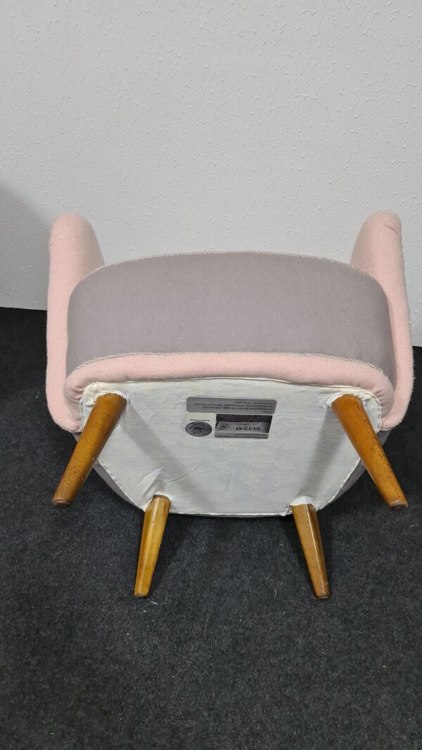 Chaise vintage des années 50 ou chaise longue par bergmann gestelle