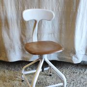 Workshop chair by Nicolle in metal and wood - 1960s