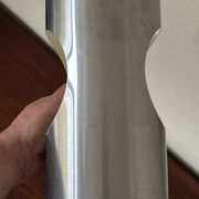 Lampe inox tube vintage design années 70