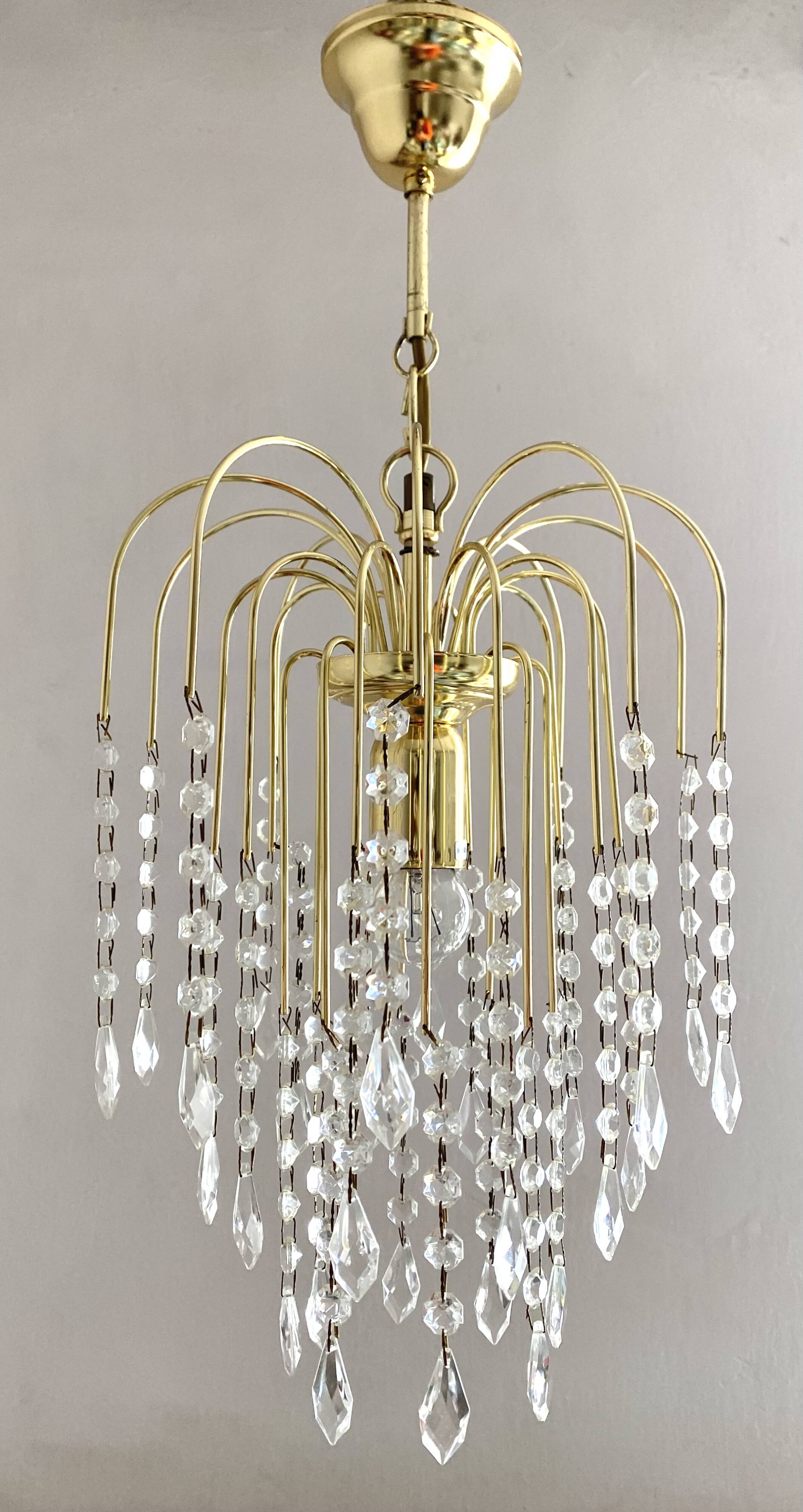 Lustre vintage italien pampilles