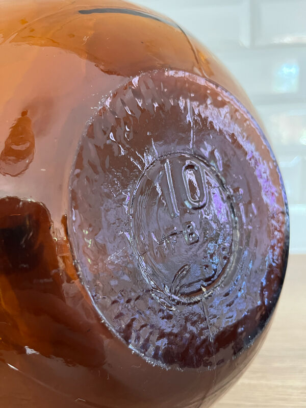 Dame-jeanne ambrée 10L
