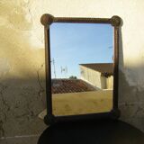 Old mirror "Tramp art"